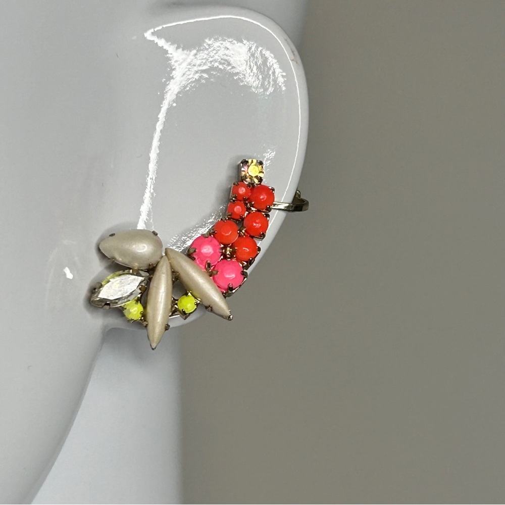 Tropical Juicy Fruit Ear Cuff Stud Earrings
